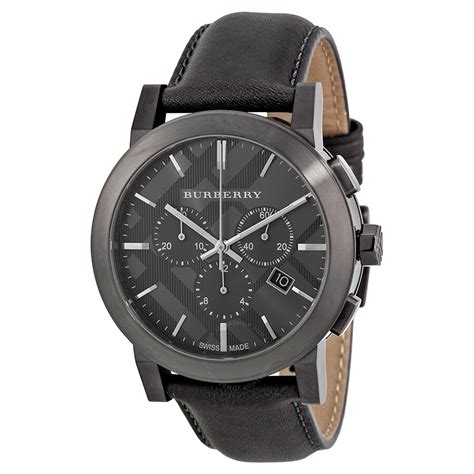 burberry watch grey dial|Burberry Chronograph Dark Grey Dial Dark Grey Leather Men's .